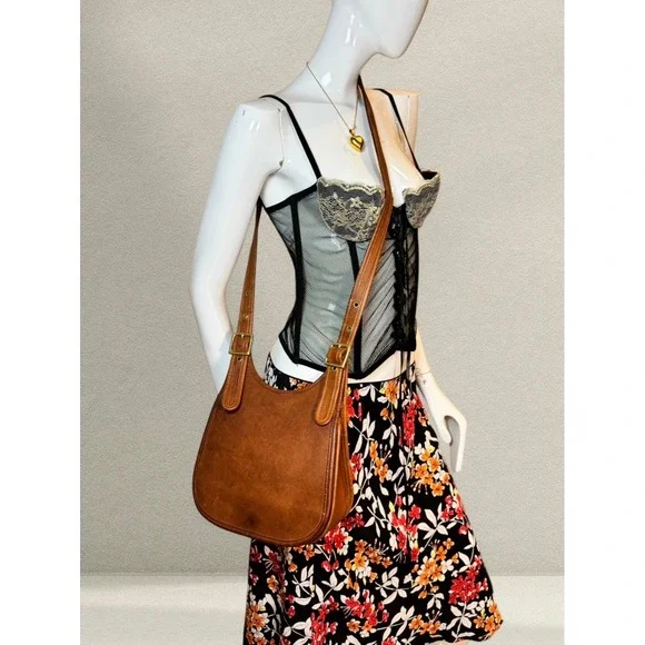 Coach Faiths Legacy Saddle Bag 9949 Brown Leather Made USA Vintage Cross Body - Picture 11 of 11